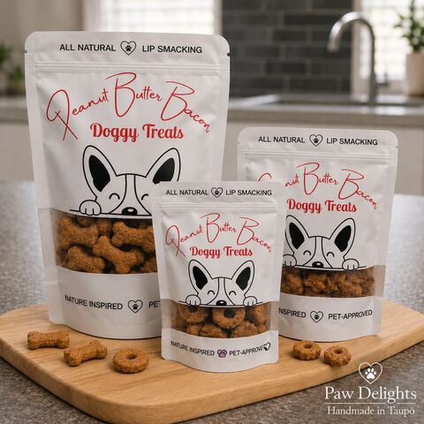Peanut Butter Bacon Dog Treats